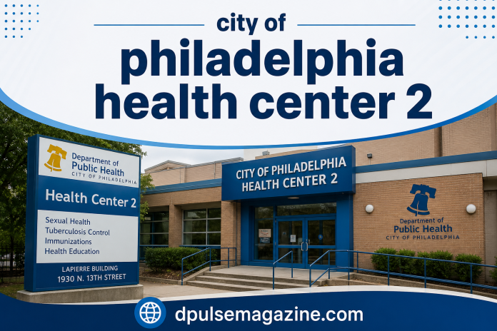 City of Philadelphia Health Center 2 building and entrance