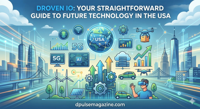 Droven IO future technology platform explaining AI, automation, cloud computing, and cybersecurity trends in the USA for 2026