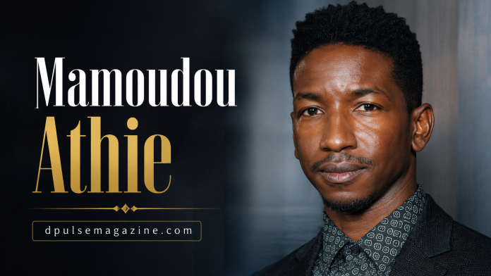 Mamoudou Athie attending a Hollywood movie premiere