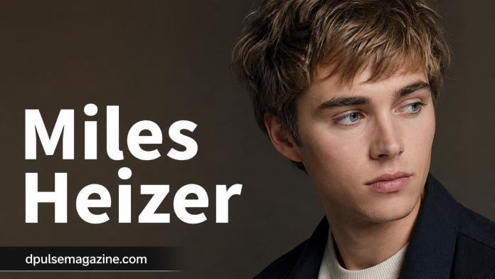 Miles Heizer portrait for biography article