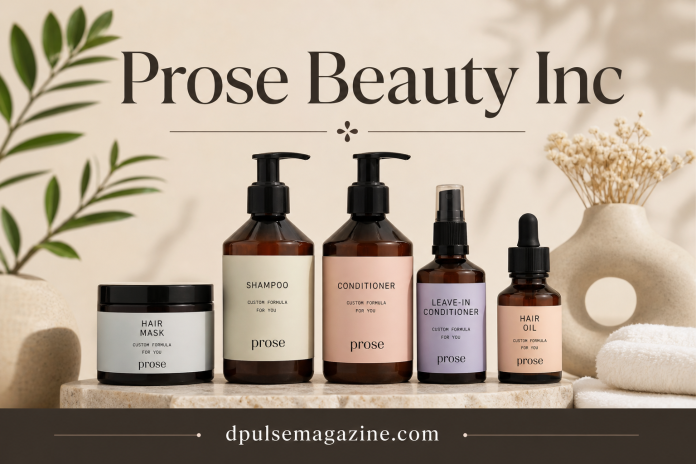 Prose Beauty Inc personalized haircare products including shampoo conditioner and hair mask