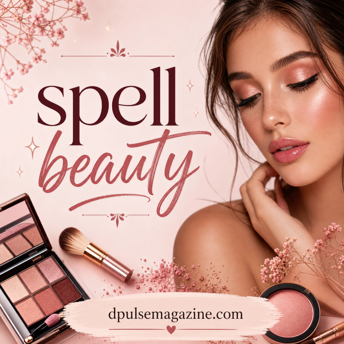 spell beauty makeup and skincare concept